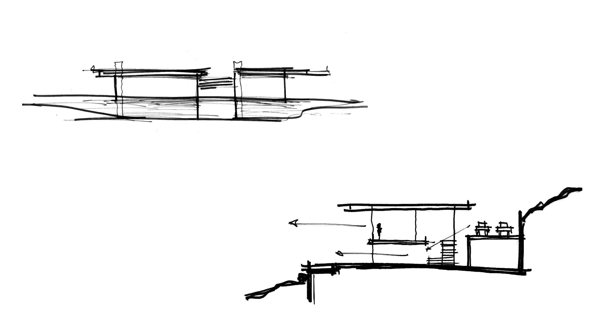 CCY Architects Pavilion Process sketches