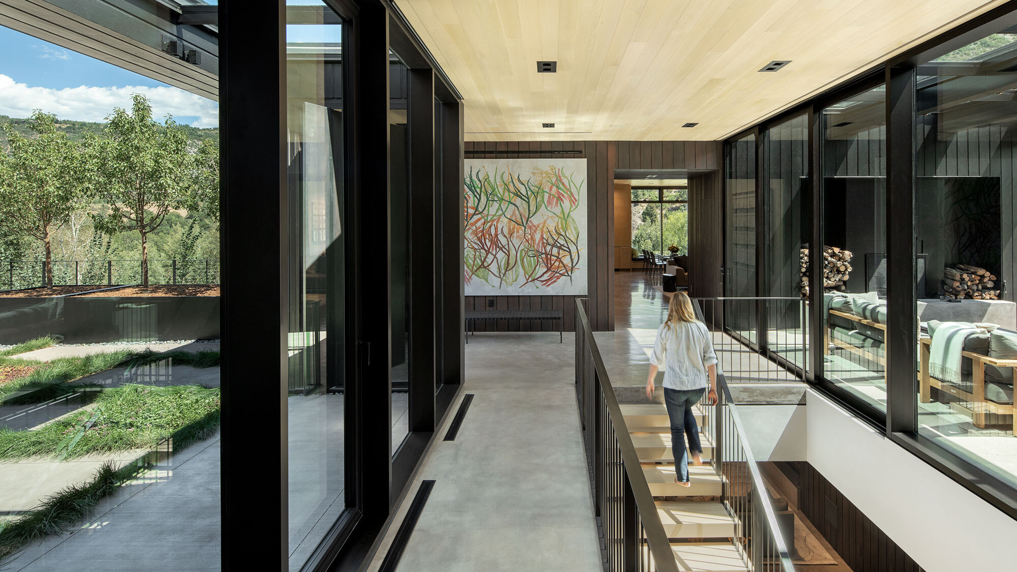 CCY Architects Meadow House entry hall Bittermann