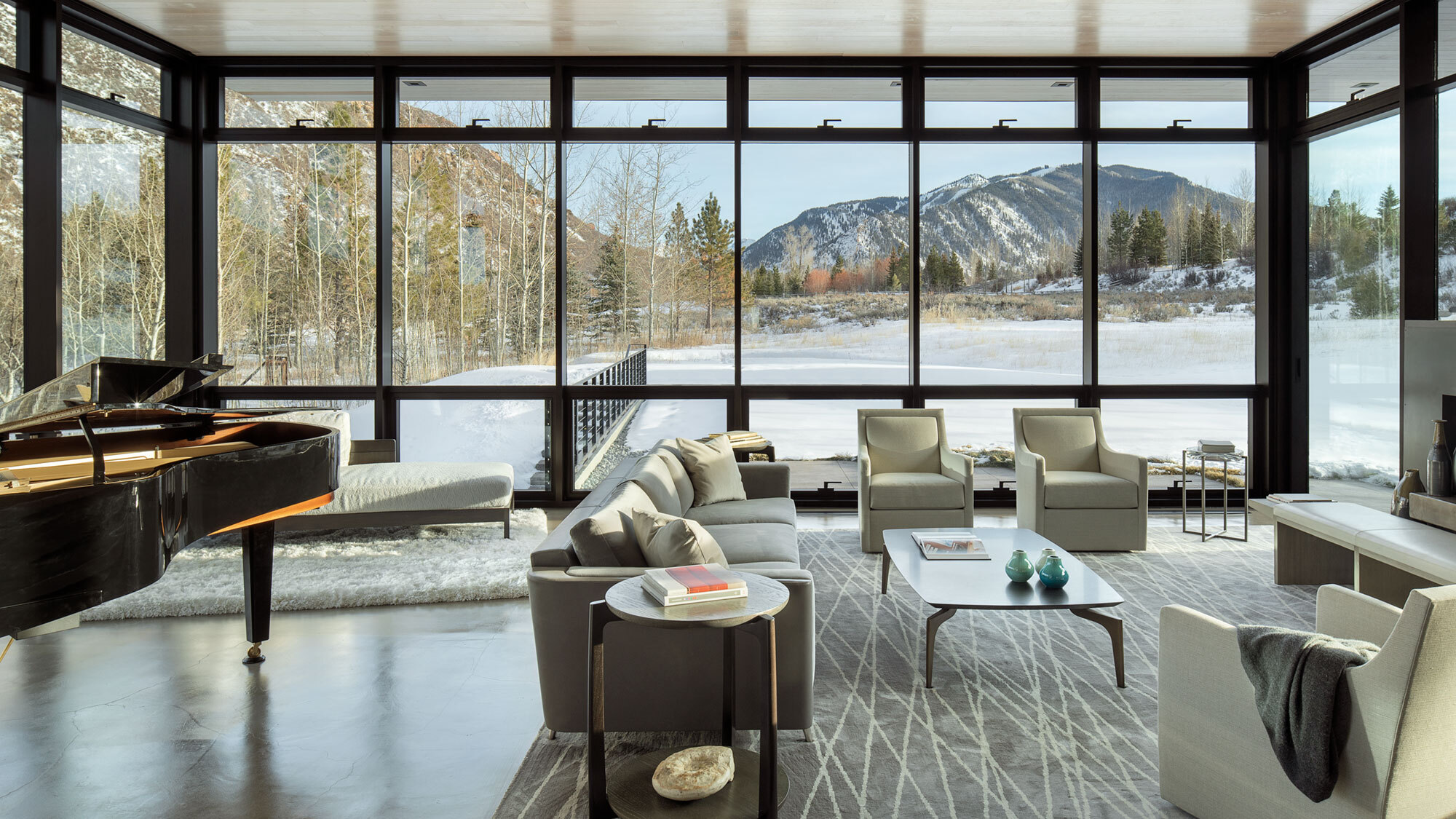 CCY Architects Meadow House living room Bittermann