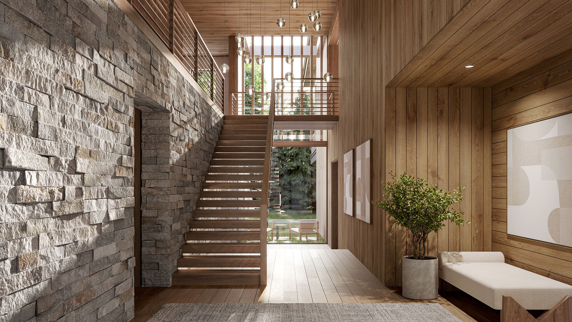 CCY Architects Preserve Residence Stairs