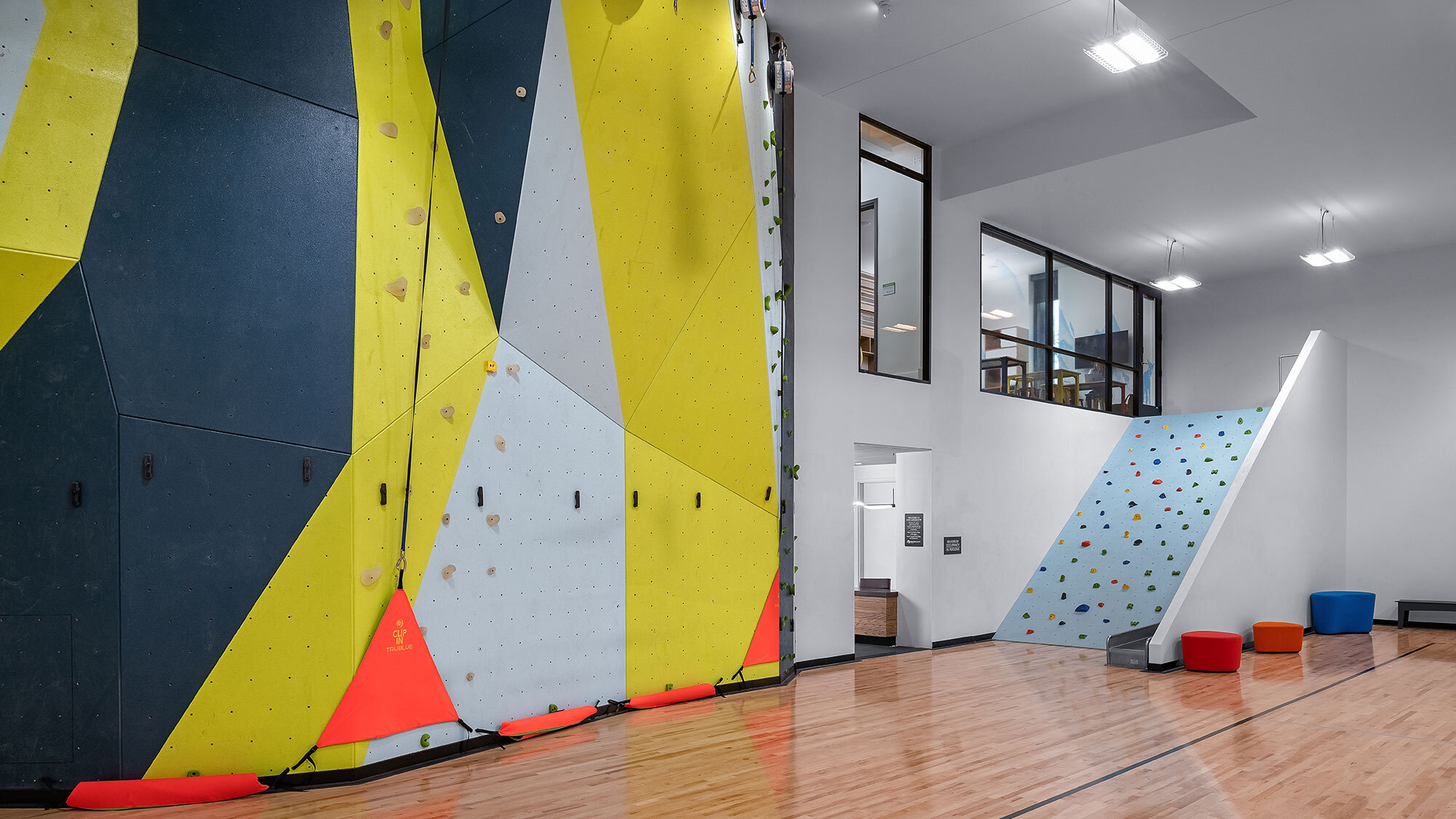 CCY Architects Ulery Lake Lodge Zakara Photography Climbing Wall Gym