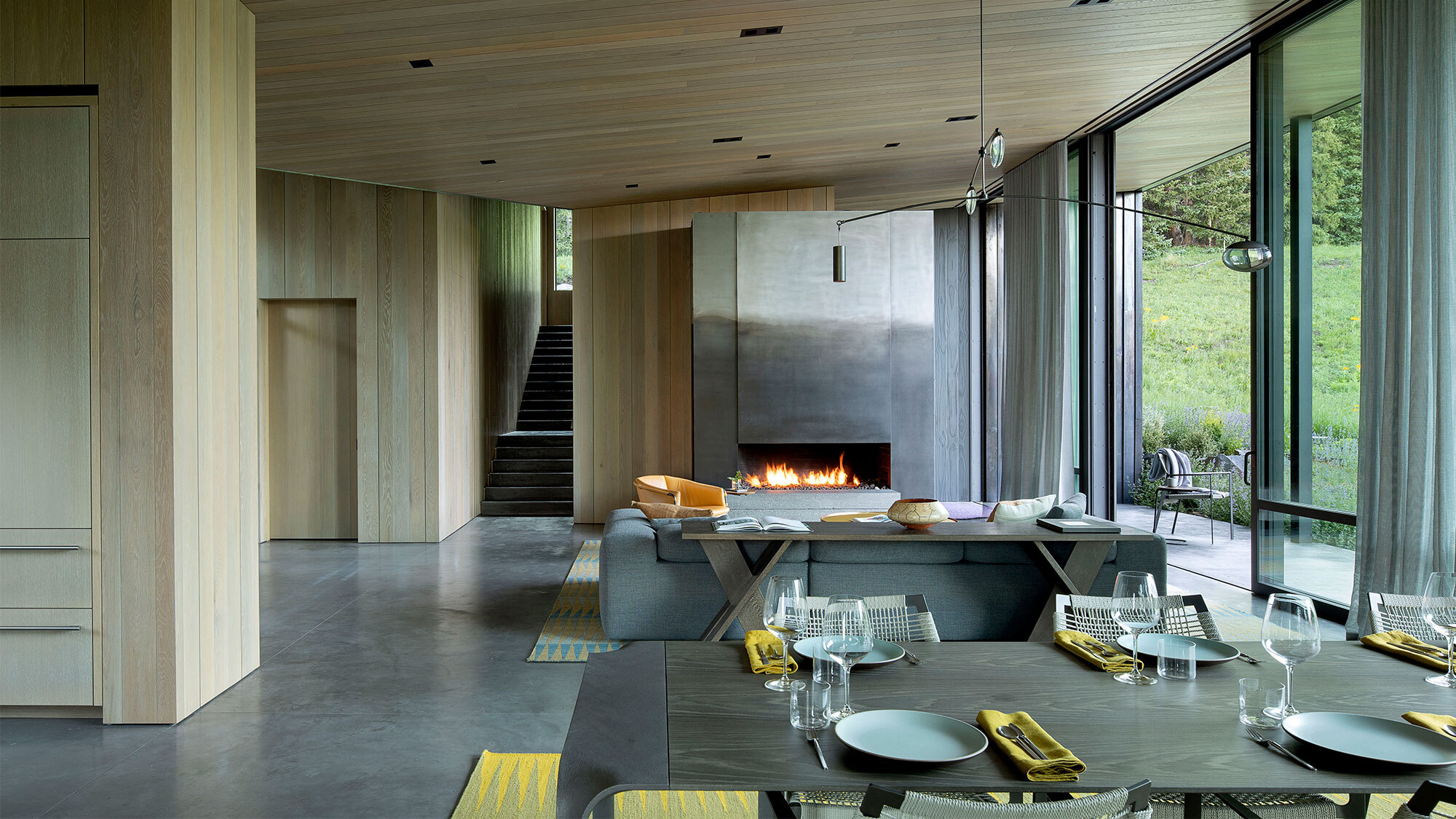 DNA Alpine living room Jeremy Bittermann image CCY Architects