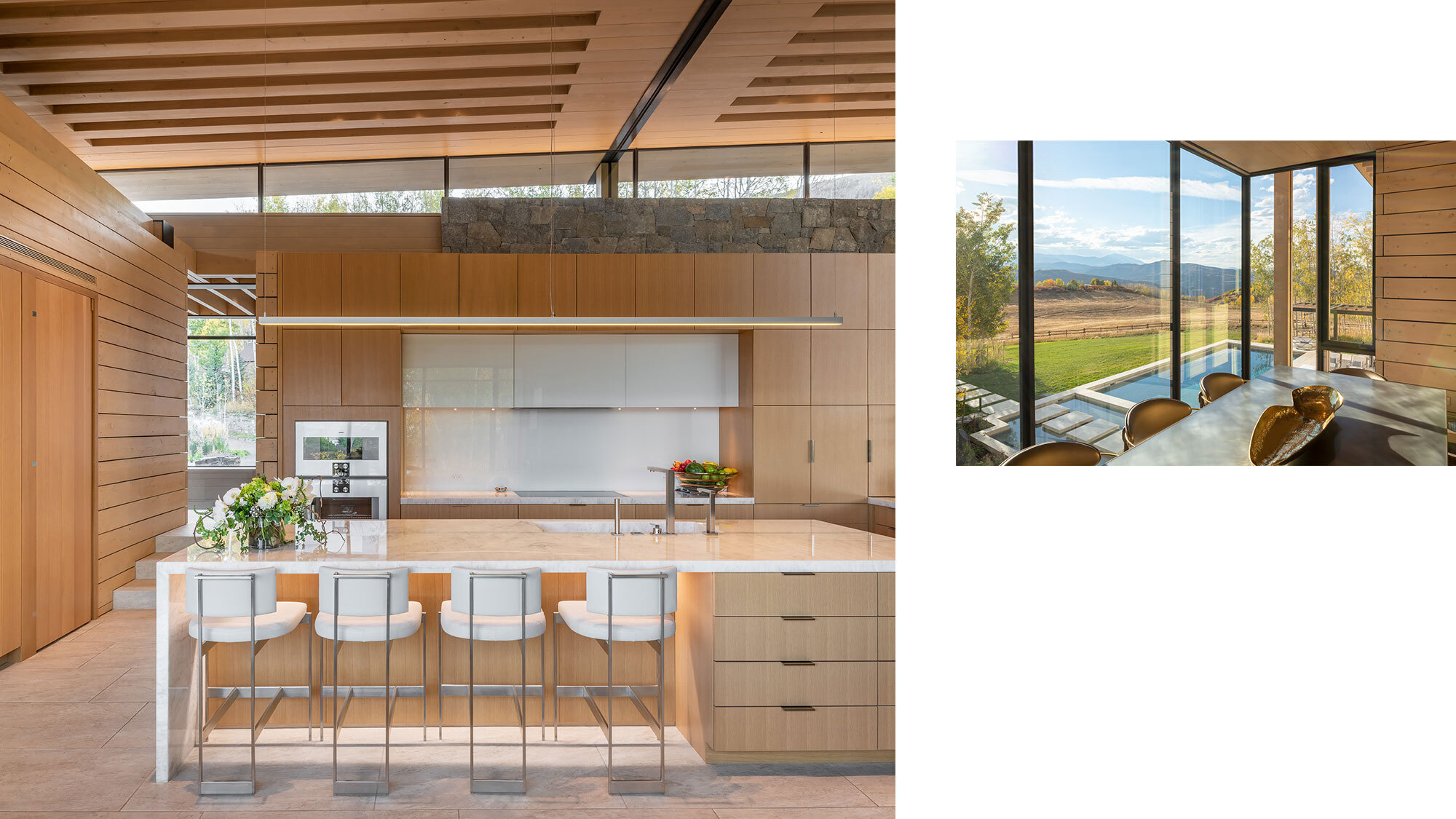 Elk Range Overlook Kitchen and nook CCY Architects