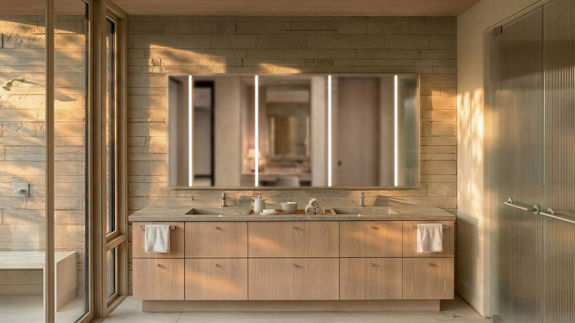 CCY Architects House Mizu primary bathroom