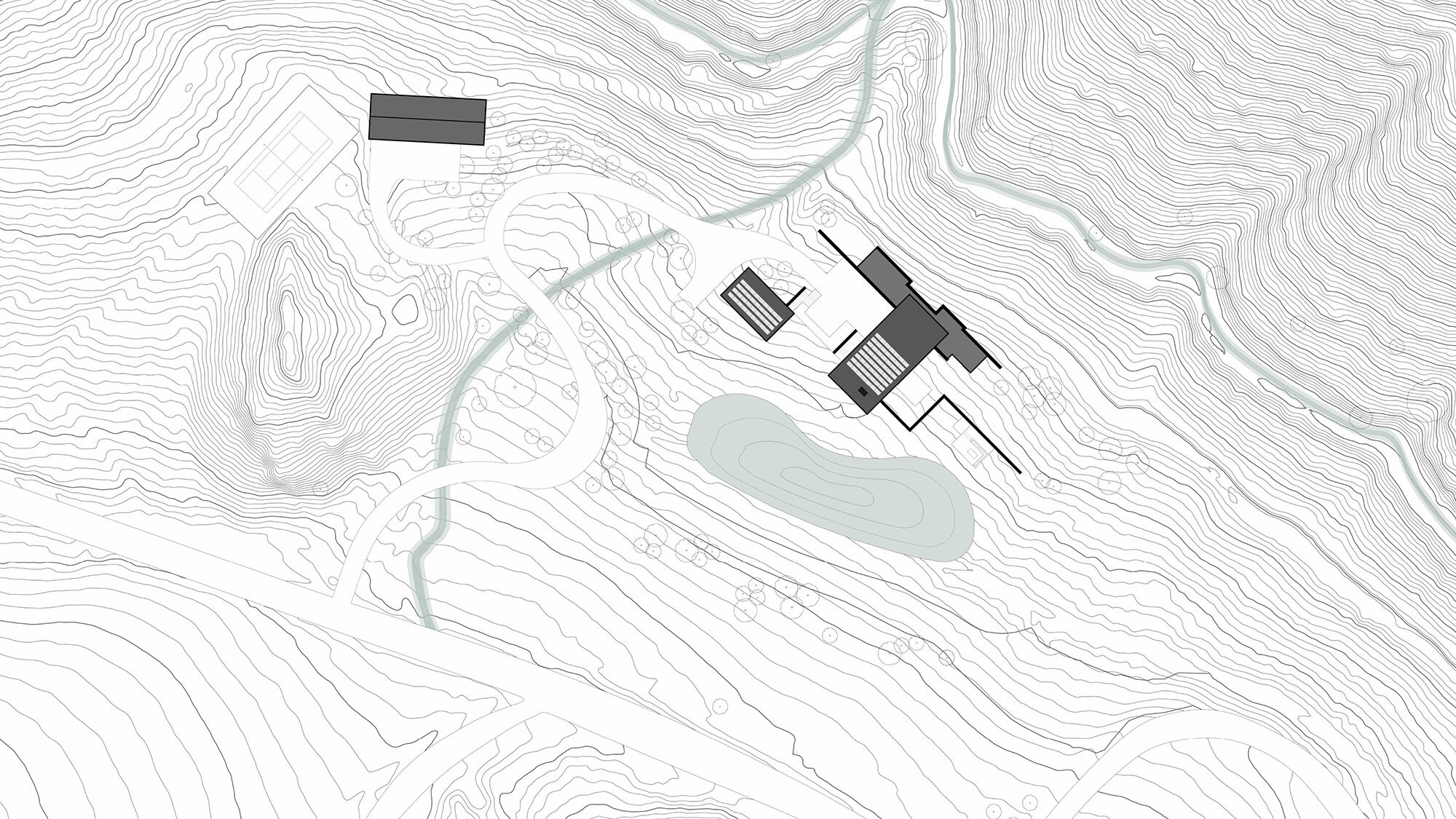CCY Architects House Mizu site plan